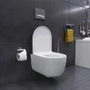 Унитаз подвесной Damixa Sirius DX86C1700SC безободковый, с сиденьем микролифт, белый