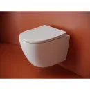 Унитаз подвесной Ceramica Nova Uno CN11001T безободковый, торнадо, с сиденьем микролифт, белый