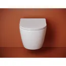 Унитаз подвесной Ceramica Nova Uno CN11001T безободковый, торнадо, с сиденьем микролифт, белый