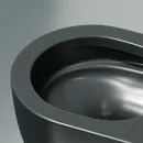 Унитаз подвесной Ceramica Nova Modena CN6063MDH безободковый, с сиденьем микролифт, темный антрацит матовый
