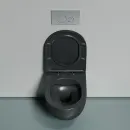Унитаз подвесной Ceramica Nova Modena CN6063MDH безободковый, с сиденьем микролифт, темный антрацит матовый