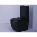 Чаша напольного безободкового унитаза с сиденьем микролифт Ceramica Nova Metropol CN4001-BMB
