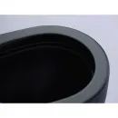 Чаша напольного безободкового унитаза с сиденьем микролифт Ceramica Nova Metropol CN4001-BMB