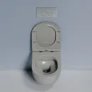 Унитаз подвесной Ceramica Nova Modena CN6063MH безободковый, с сиденьем микролифт, антрацит матовый