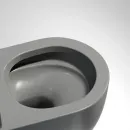 Унитаз подвесной Ceramica Nova Modena CN6063MH безободковый, с сиденьем микролифт, антрацит матовый