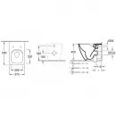 Унитаз приставной безободковый Villeroy & Boch Venticello 4613R0R1