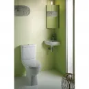 Унитаз-компакт Jacob Delafon Odeon Up 4956CK-00 + E4740-00 + 8409K-00 с сиденьем микролифт, белый