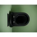 Унитаз подвесной Ceramica Nova Uno CN11001TMB безободковый, торнадо, с сиденьем микролифт, черный матовый
