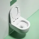 Унитаз подвесной Ceramica Nova Modena CN6063MW безободковый, с сиденьем микролифт, белый матовый