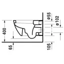 Унитаз подвесной Duravit Happy D.2 2221090000 альпийский белый