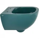 Унитаз подвесной Plumberia Selection IXO XO5000PL безободковый, сине-зеленый глянец