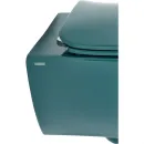 Унитаз подвесной Plumberia Selection IXO XO5000PL безободковый, сине-зеленый глянец