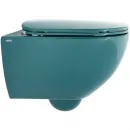 Унитаз подвесной Plumberia Selection IXO XO5000PL безободковый, сине-зеленый глянец