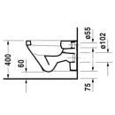 Унитаз подвесной Duravit DuraStyle 2540090000 альпийский белый