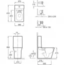 Унитаз-компакт Jacob Delafon Reve 5033K-00 + E4809-00 с сиденьем микролифт, белый