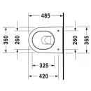 Унитаз подвесной Duravit Darling New 2549090000 альпийский белый