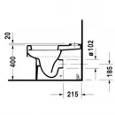 Чаша напольного унитаза Duravit Vero 2116090000