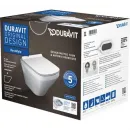Унитаз подвесной Duravit DuraStyle 45710900A1 безободковый, с сиденьем микролифт, альпийский белый