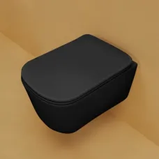 Унитаз подвесной Kerasan Tribeca 511431 безободковый, черный матовый