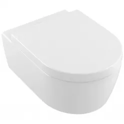 Унитаз подвесной Villeroy & Boch Avento 5656HRR1 с сиденьем микролифт, альпийский белый