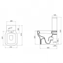 Чаша напольного унитаза BelBagno Vaso BB127CP