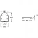 Унитаз-компакт Jacob Delafon Rodin+ UJAB102-00 + ETAB232-00 + E23280-00 безободковый, с сиденьем микролифт, белый