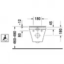 Унитаз подвесной Duravit DuraStyle 2559090000 безободковый, альпийский белый