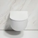 Унитаз подвесной Ceramica Nova Modena CN6063 безободковый, с сиденьем микролифт, белый