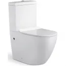 Унитаз-компакт Timo Kulo TK-401 безободковый, с сиденьем микролифт, белый