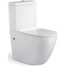 Унитаз-компакт Timo Kulo TK-401 безободковый, с сиденьем микролифт, белый