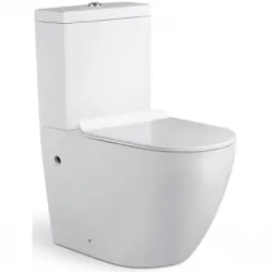Унитаз-компакт Timo Kulo TK-401 безободковый, с сиденьем микролифт, белый