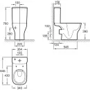 Унитаз-компакт Jacob Delafon Struktura UJAJ102-WTE + ETAG212-WTE + E20606-WTE безободковый, с сиденьем микролифт, белый