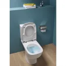 Унитаз-компакт Jacob Delafon Struktura UJAJ102-WTE + ETAG212-WTE + E20606-WTE безободковый, с сиденьем микролифт, белый