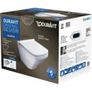 Унитаз подвесной Duravit DuraStyle 45510900A1 безободковый, с сиденьем микролифт, альпийский белый
