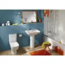 Унитаз-компакт Jacob Delafon Struktura UJAJ102-WTE + ETAG212-WTE + E70024-WTE безободковый, с сиденьем микролифт, белый