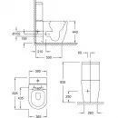 Унитаз-компакт Jacob Delafon Soprano UJAK102-0 + ETAK212-0 + E33127-0 безободковый, с сиденьем микролифт, белый