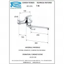 Смеситель для ванны Remer Ten T46