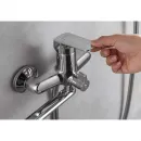 Смеситель для ванны Aquatek Вега AQ1033CR универсальный, с душевым гарнитуром, хром