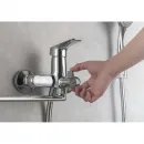 Смеситель для ванны Aquatek Вега AQ1033CR универсальный, с душевым гарнитуром, хром