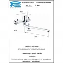 Смеситель для ванны Remer Serie 35 F46