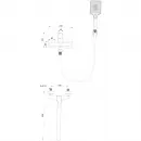 Смеситель для ванны Wonzon & Woghand WW-639906-MB универсальный, с душевым гарнитуром, черный матовый