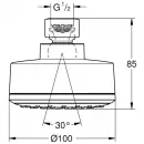 Верхний душ 100 мм Grohe New Tempesta Cosmopolitan 26366001