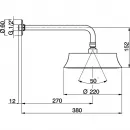 Верхний душ 220 мм Cisal Shower DS01327024