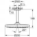 Верхний душ 250 мм Grohe New Tempesta 26664000