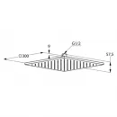 Верхний душ 300 мм Kludi A-QA 6443091-00
