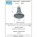 Верхний душ 70 мм Remer 351A
