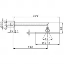 Верхний душ 200 мм Cisal Shower DS01319021