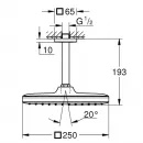 Верхний душ 250 мм Grohe New Tempesta Cube 26683000