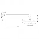 Верхний душ Hansgrohe Raindance S 180 Air 1jet, держатель 390 мм, ½’ 27468000