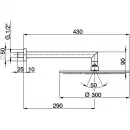 Верхний душ 300 мм Cisal Shower DS01348021